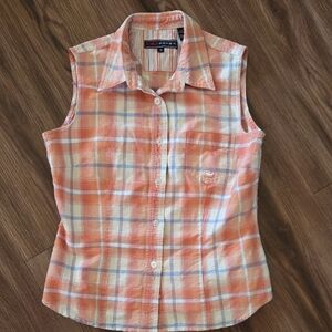 Roper Western Sleeveless Button Down Size Medium